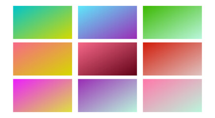 Fototapeta premium set of colorful abstract gradient backgrounds