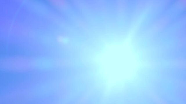 Timelapse of radiant sunburst fills the sky, emphasizing the beauty and simplicity of a clear blue backdrop. Ideal for text and graphics