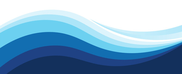 Abstract Wave Pattern with Blue Gradient Horizontal Background Design. modern