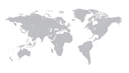 Obraz premium World Map Vector Illustration Global Continent Geography.