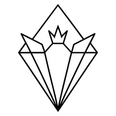 diamond on white background