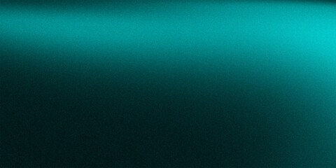 Vibrant turquoise blue green gradient background with black grainy noise texture, glowing smooth...