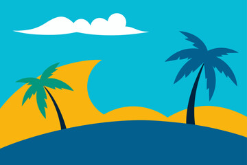 palm tree on the beach