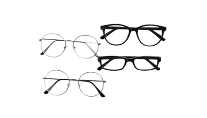 Reading Glasses Bundle – Two Styles isolated on transparent background
