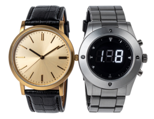  Unbranded Wristwatches in Two Variations isolated on transparent background (2)