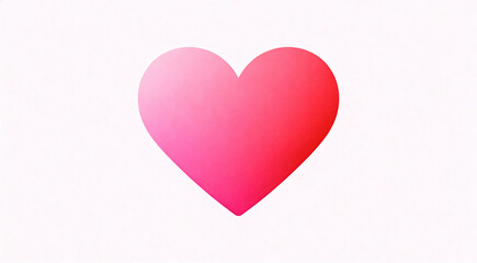 pink heart on a white background