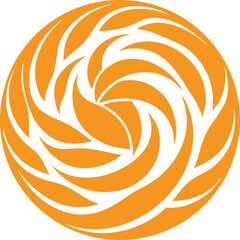 Obraz premium Circular grain flow texture abstract handcrafted design