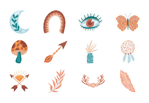 Bohemian Illustration Set