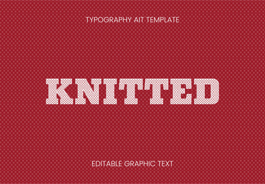 Embroidery Fabric Printing Text Effect