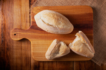 Bolillo. Mexican bread. Also called pan frances or pan blanco. Traditional white bread commonly used to accompany food and to prepare Mexican sandwiches called Tortas.