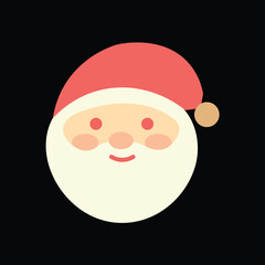 Santa vector design art for Christmas 