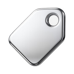 Naklejka na ściany i meble PNG Sleek metallic price tag illustration.