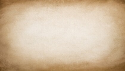 Fototapeta premium Light Brown Paper Background Design With Soft White Center And Grunge Textured Border Old Vintage Parchment Background Design