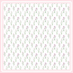 Cute floral pattern scarf hijab design