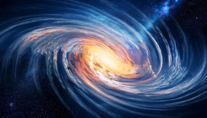 Cosmic Clouds Glowing Vortex
