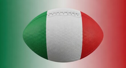 Italian pride football, a symbol for sports concept with national identity