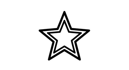 Obraz premium Abstract Star Silhouette Depicted Against an Opaque Black Backdrop or Background