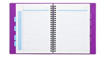 Open Spiral Bound Notebook with Lined Pages journal