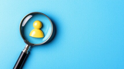 Exploring the role of magnifying glass in personal exploration studio image analysis clear background perspective on curiosity