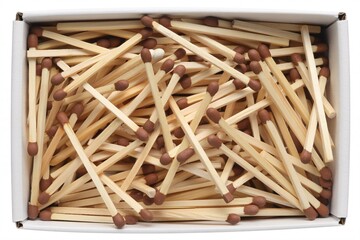 Box of matches, wooden matches, safety matches, matchsticks, fire starter tool