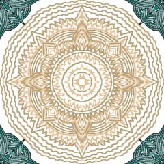 ornamental round lace pattern in a circle