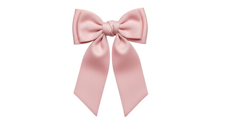 Fototapeta premium Pink Satin Bow ribbon fabric