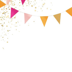 colorful flags bunting banner