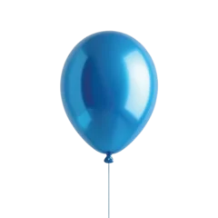 Fotobehang Ballon blue balloon isolated  © Menhikki