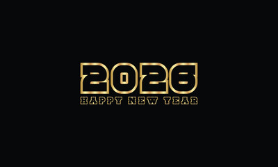 2026 happy new year logo text design set 2026 number design template collection