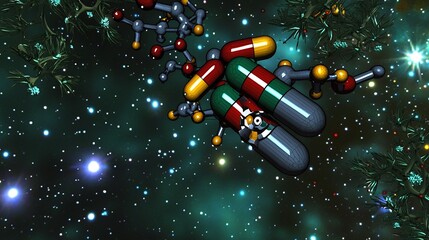 Molecular docking simulation of drug binding to a protein target