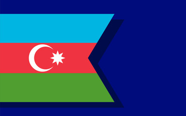 Azerbaijan flag banner vector
Vector banner with flag