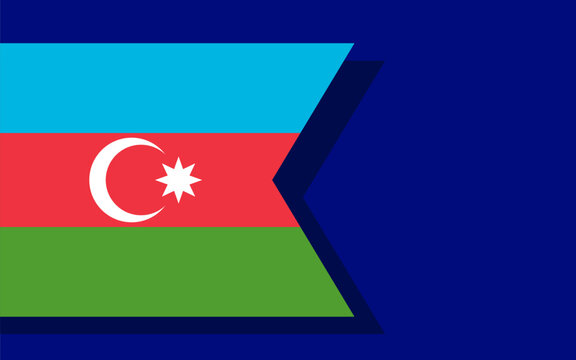 Azerbaijan flag banner vector
Vector banner with flag