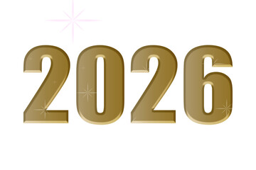 2026 Black Border Metallic Silver Typography on White Background