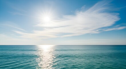 Obraz premium cielo azul océano