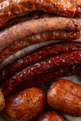 Assortment of Smoked and Grilled Sausages