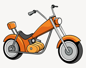 vintage scooter vector illustration