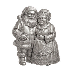 PNG Vintage Santa Mrs. Claus illustration