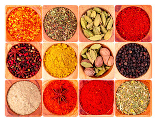 photo of diverse culinary spices from around the world