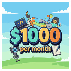 $1000 per month – Freedom Lifestyle