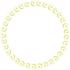 Eye moon frame. Vector celestial prediction eye template for your text. Eye of Providence