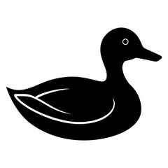 Duck silhouette in vector format