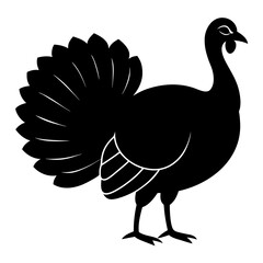 Turkey silhouette in vector format