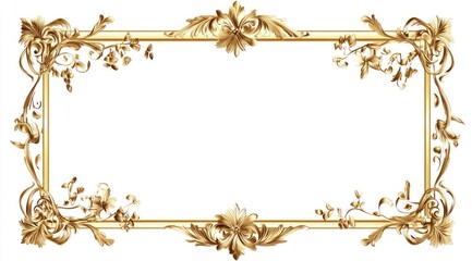 Ornate gold frame with floral details (1)