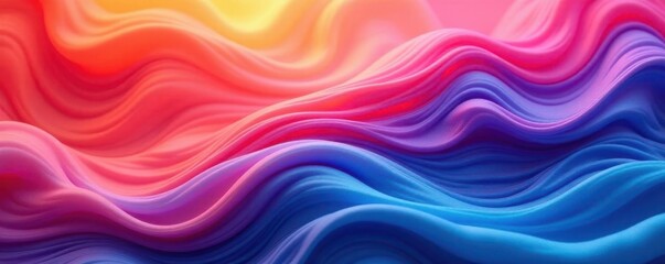 Obraz premium Fluid color transition, vivid hues, soft edges , gradient, backdrop, web design