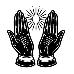 Obraz premium black and white vector illustration