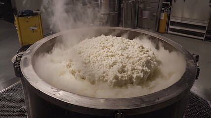 Mineral crystallization process shown a high temperature pressure vessel