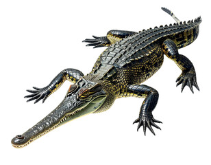 Fototapeta premium Gharial, transparenter Hintergrund, PNG