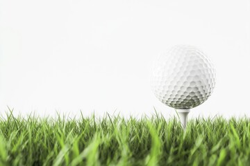 Fototapeta premium Golf ball on tee in grass (7)