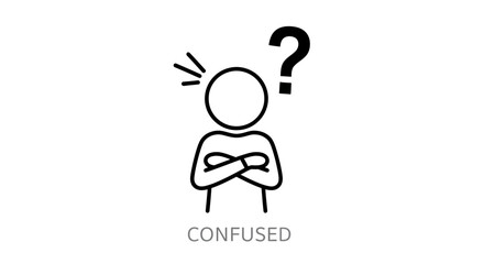 Confused Person with Question Mark Icon
