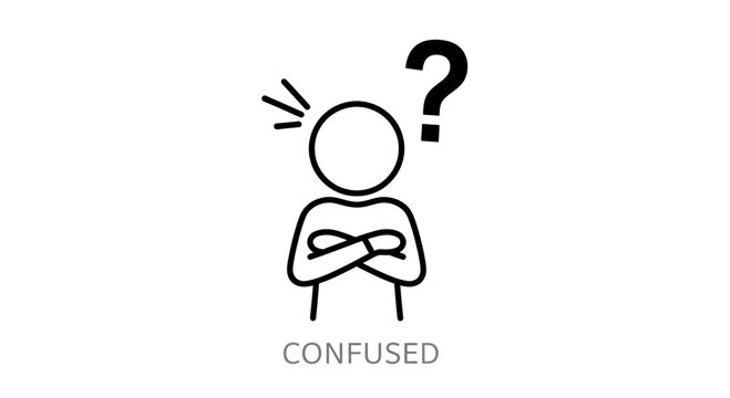 Confused Person with Question Mark Icon
